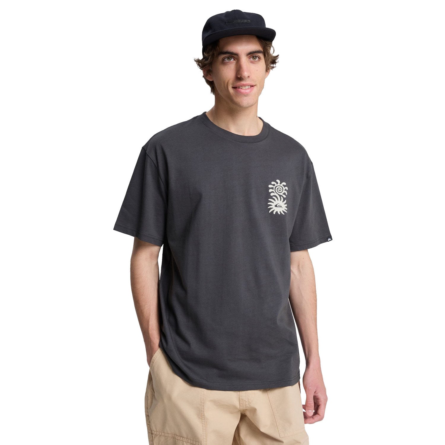 Quiksilver Evo Blossom Of Peace SS Tee Tarmac  - EQYZT08264-KTA0