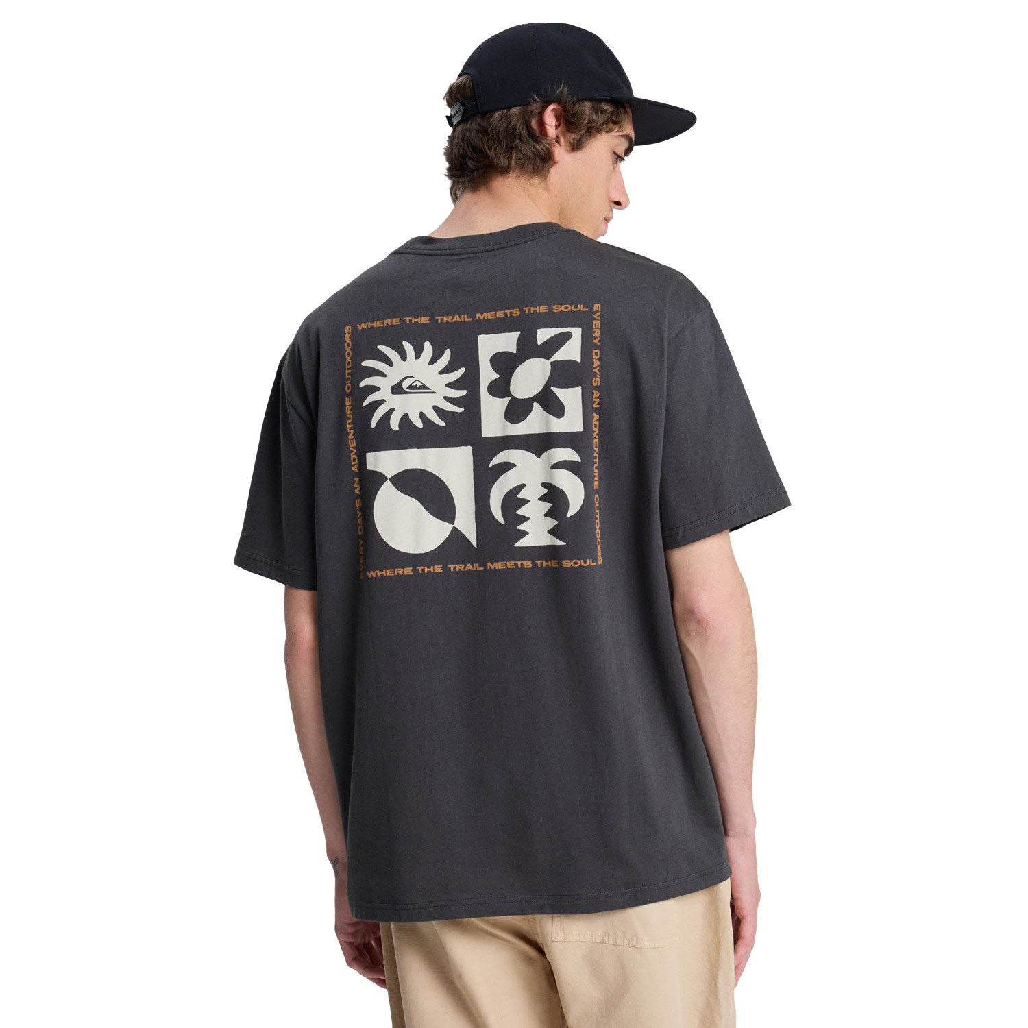Quiksilver Evo Blossom Of Peace SS Tee Tarmac  - EQYZT08264-KTA0