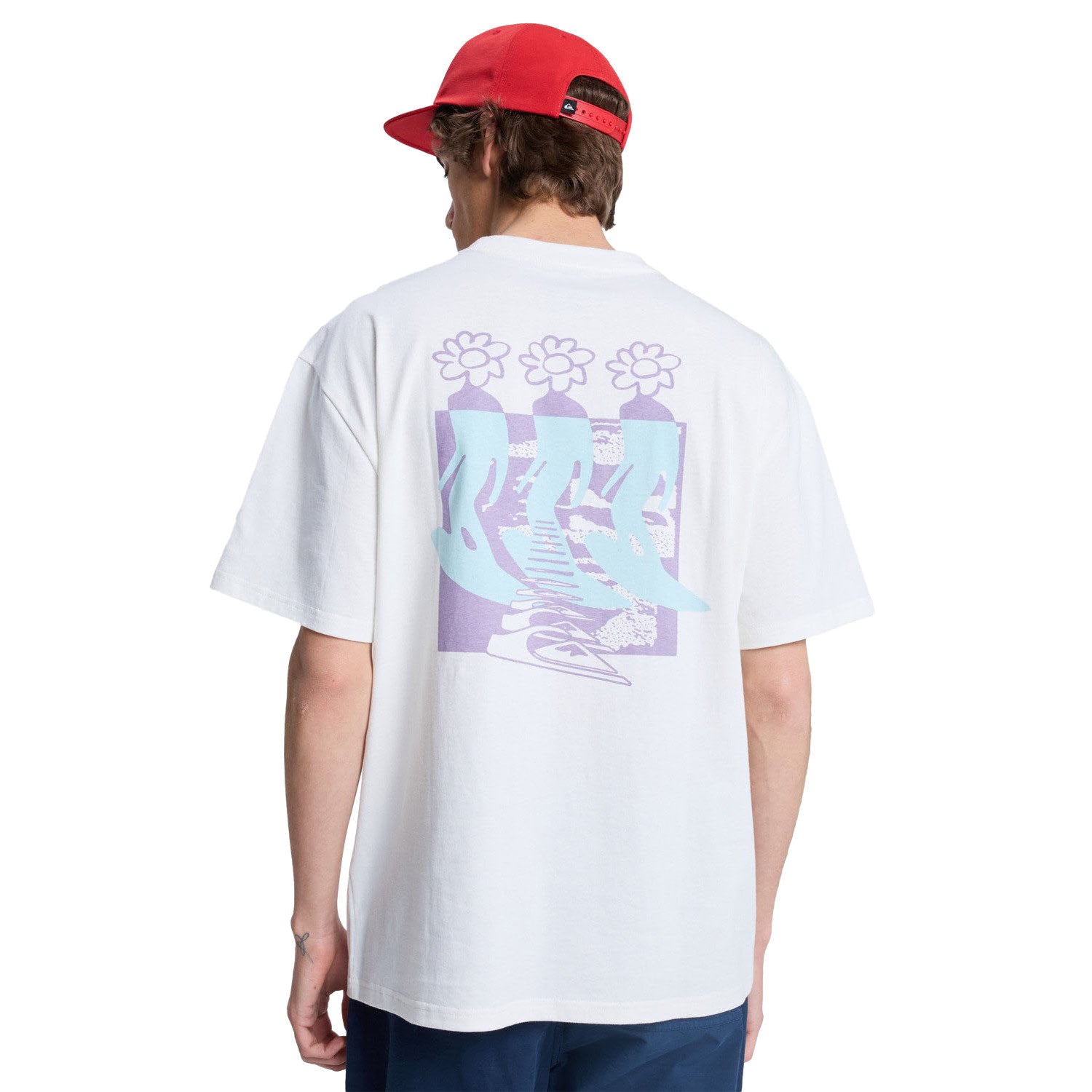 Quiksilver Flowers Surfing SS Tee Snow White  - EQYZT08301-WBK0