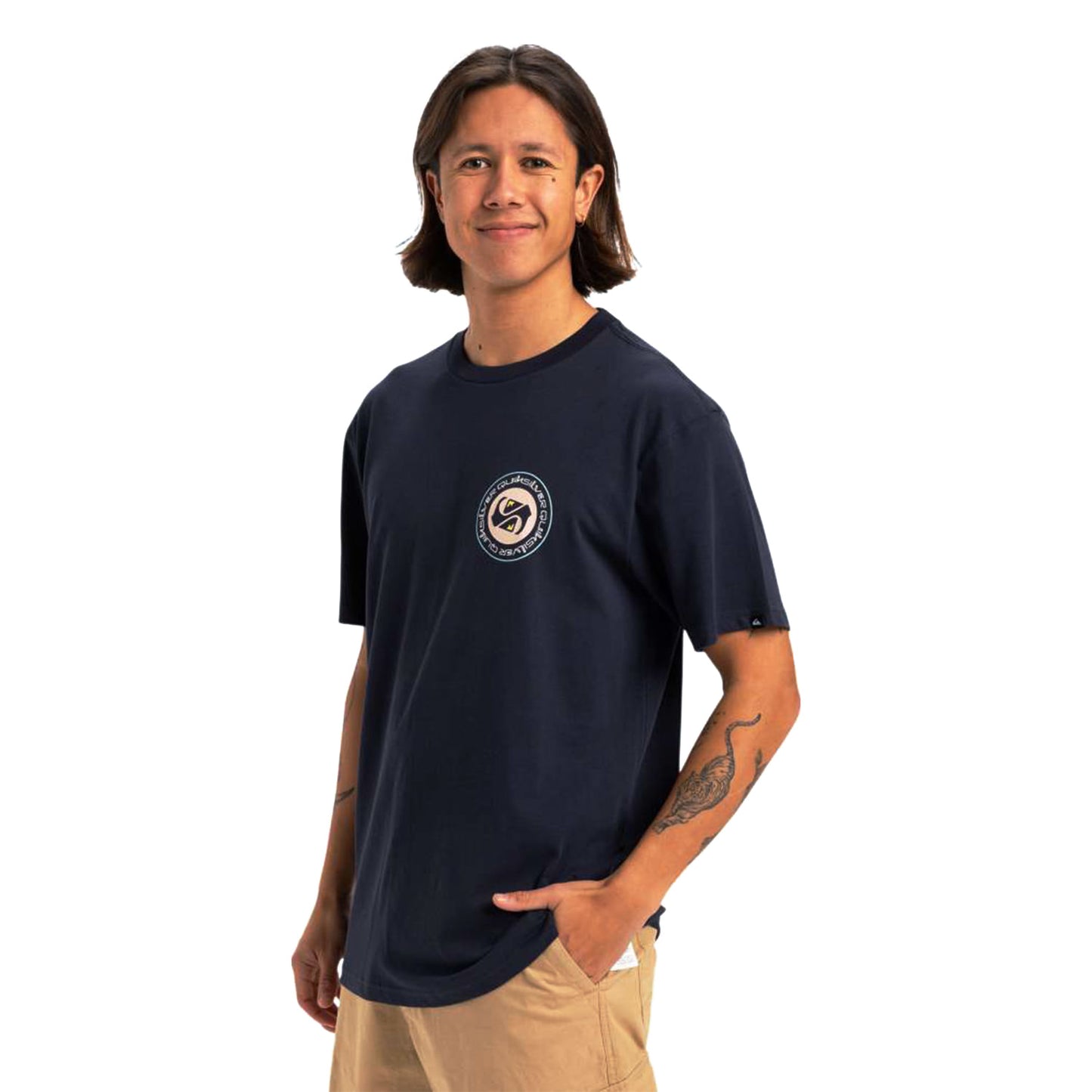 Quiksilver Harmony Spiral SS Tee Dark Navy  - EQYZT08304-KTP0