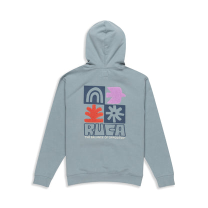 RVCA Mosaic Hoodie Lead  - EVYSF00123-SLK0