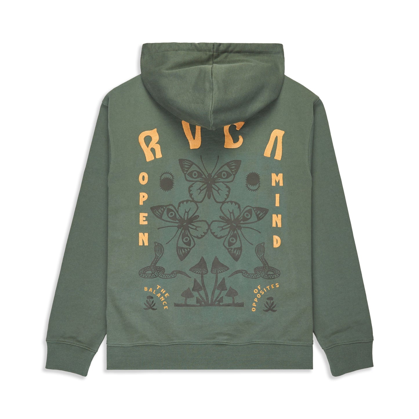 RVCA Butterfly Poster Hoodie Balsam Green  - EVYSF00136-GNB0A