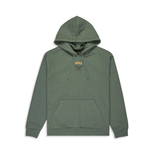 RVCA Butterfly Poster Hoodie Balsam Green  - EVYSF00136-GNB0A