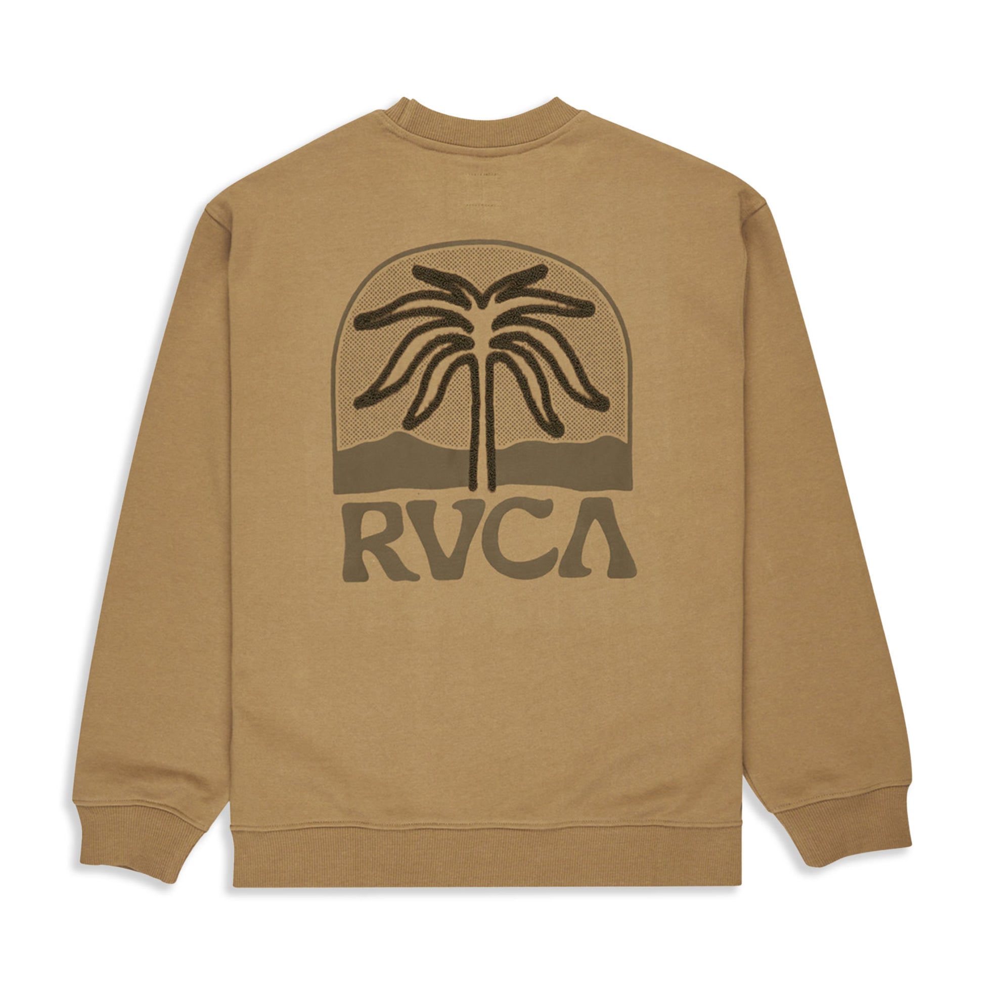 RVCA Palm Crest Crew Coyote  - EVYSF00141-CYT