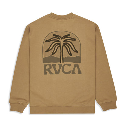 RVCA Palm Crest Crew Coyote  - EVYSF00141-CYT