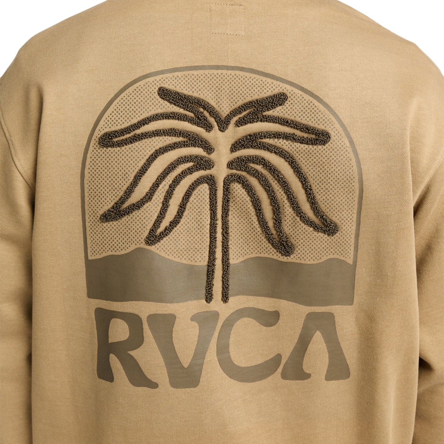 RVCA Palm Crest Crew Coyote  - EVYSF00141-CYT
