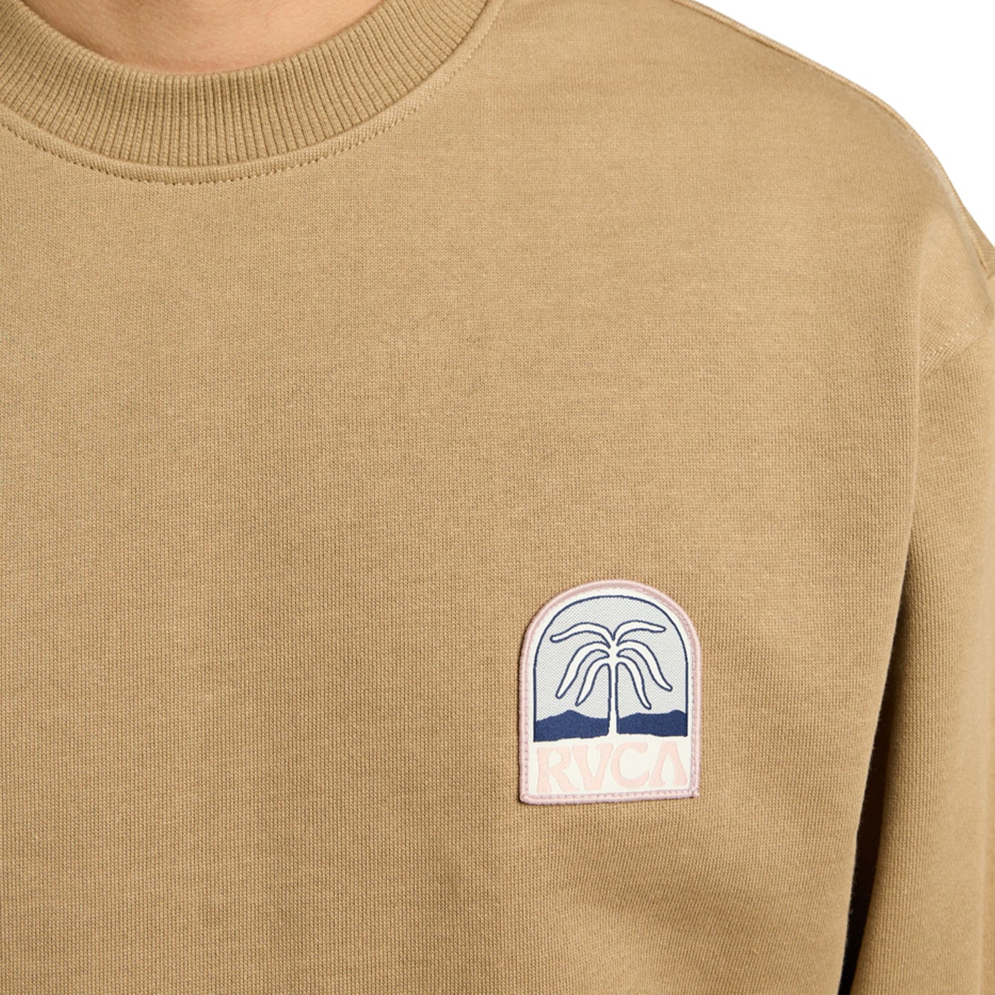 RVCA Palm Crest Crew Coyote  - EVYSF00141-CYT