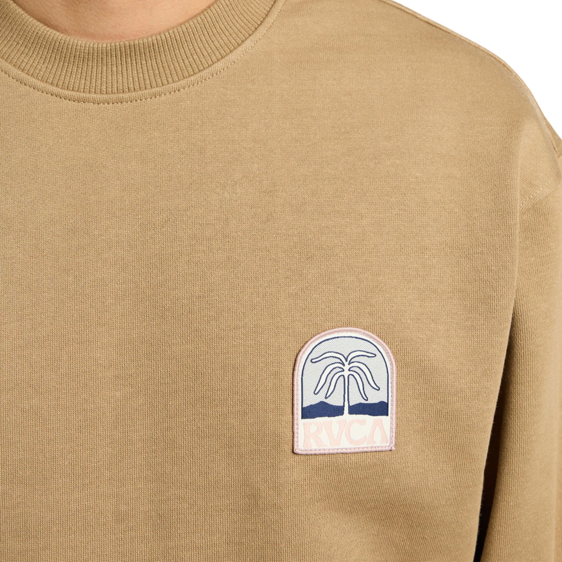 RVCA Palm Crest Crew Coyote  - EVYSF00141-CYT