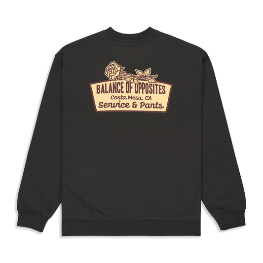 RVCA Rose Sign Crew Pirate Black  - EVYSF00143-PTK