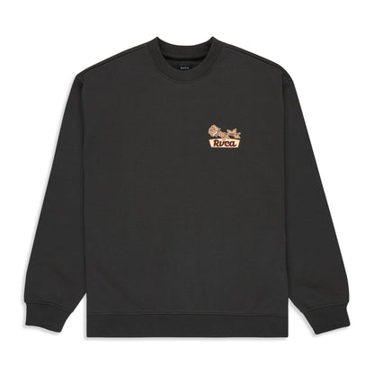 RVCA Rose Sign Crew Pirate Black  - EVYSF00143-PTK