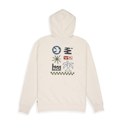 RVCA Mirage Hoodie Salt  - EVYSF00152-WZA0