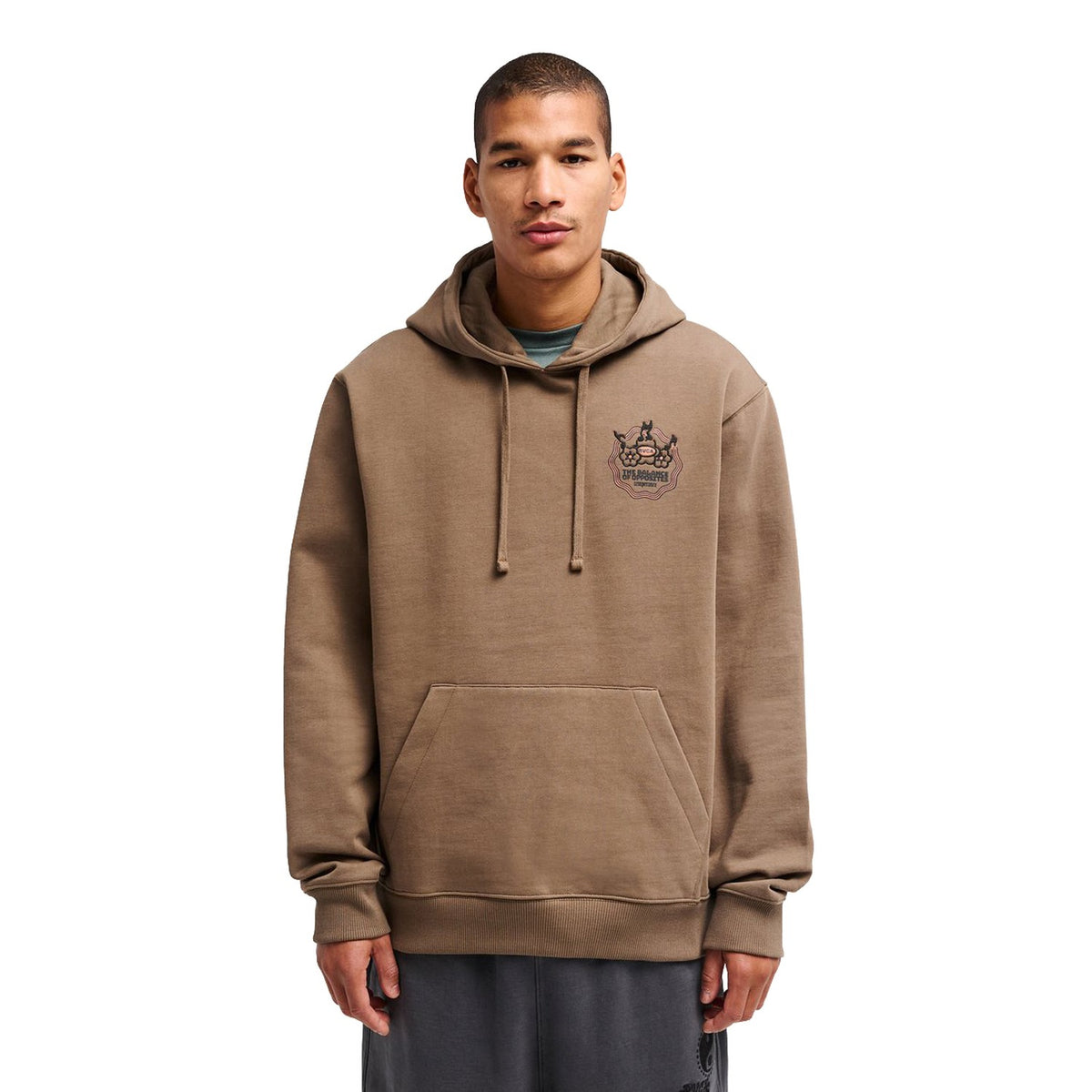 RVCA The Temperance Hoodie Wood  - EVYSF00164-WOO