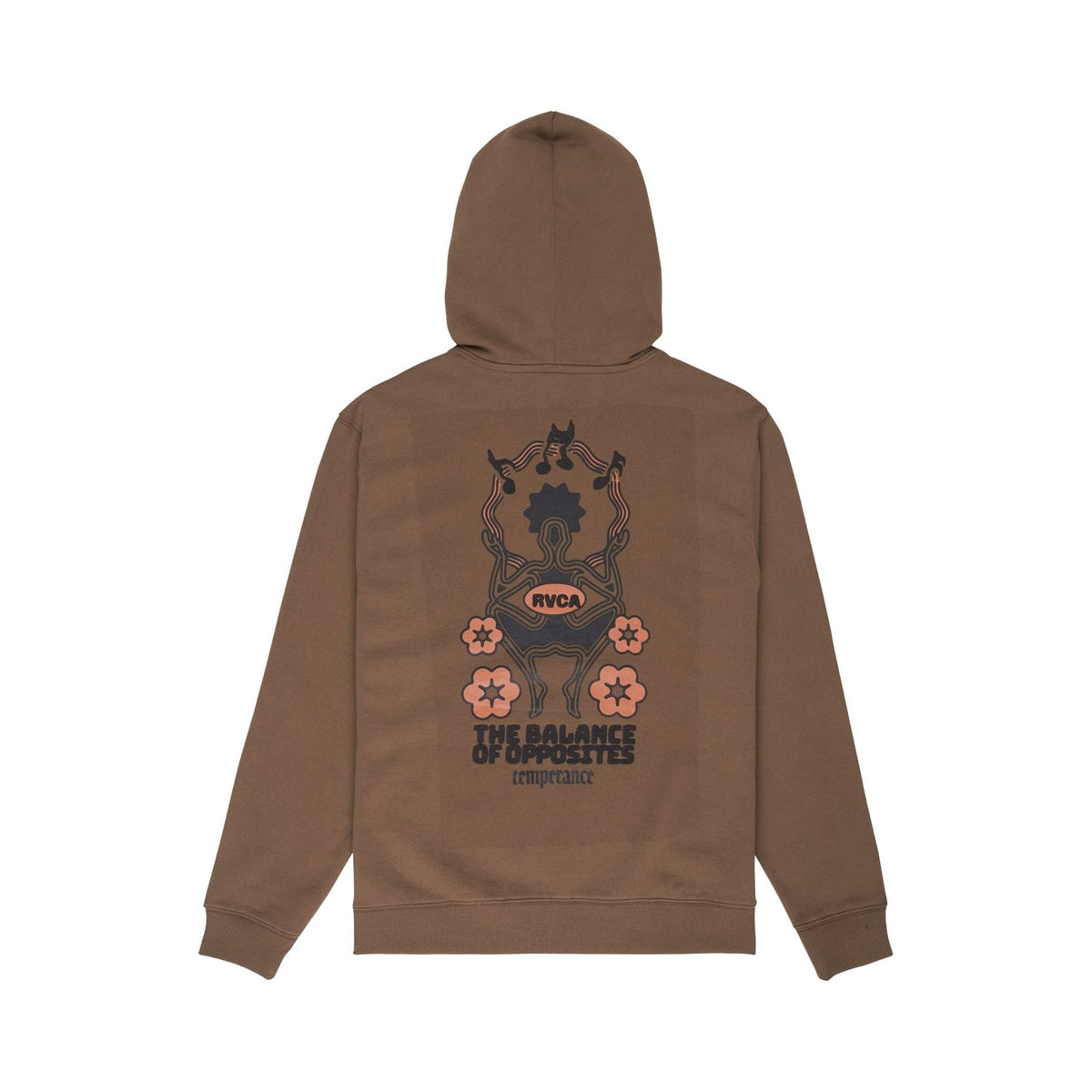 RVCA The Temperance Hoodie Wood  - EVYSF00164-WOO
