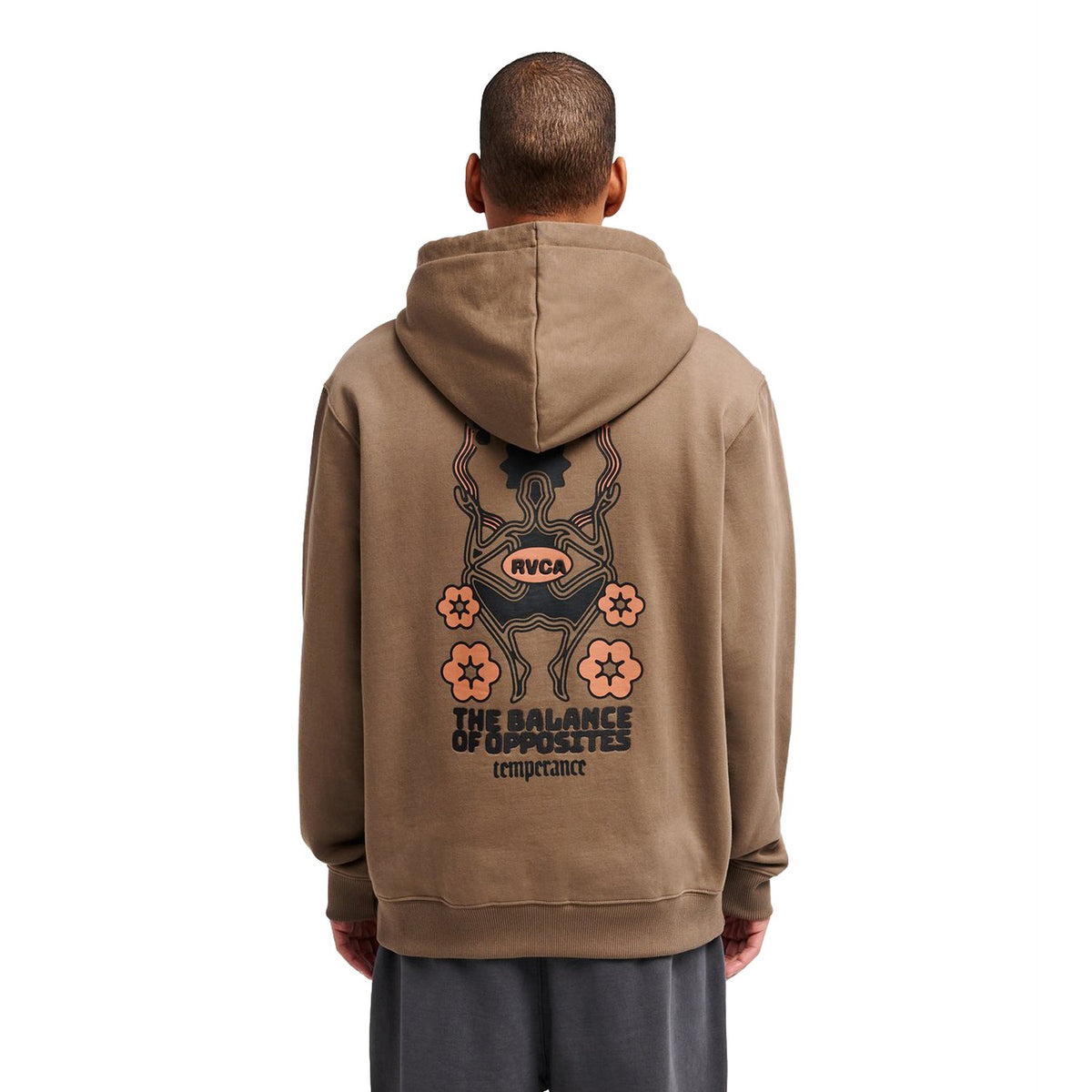 RVCA The Temperance Hoodie Wood  - EVYSF00164-WOO