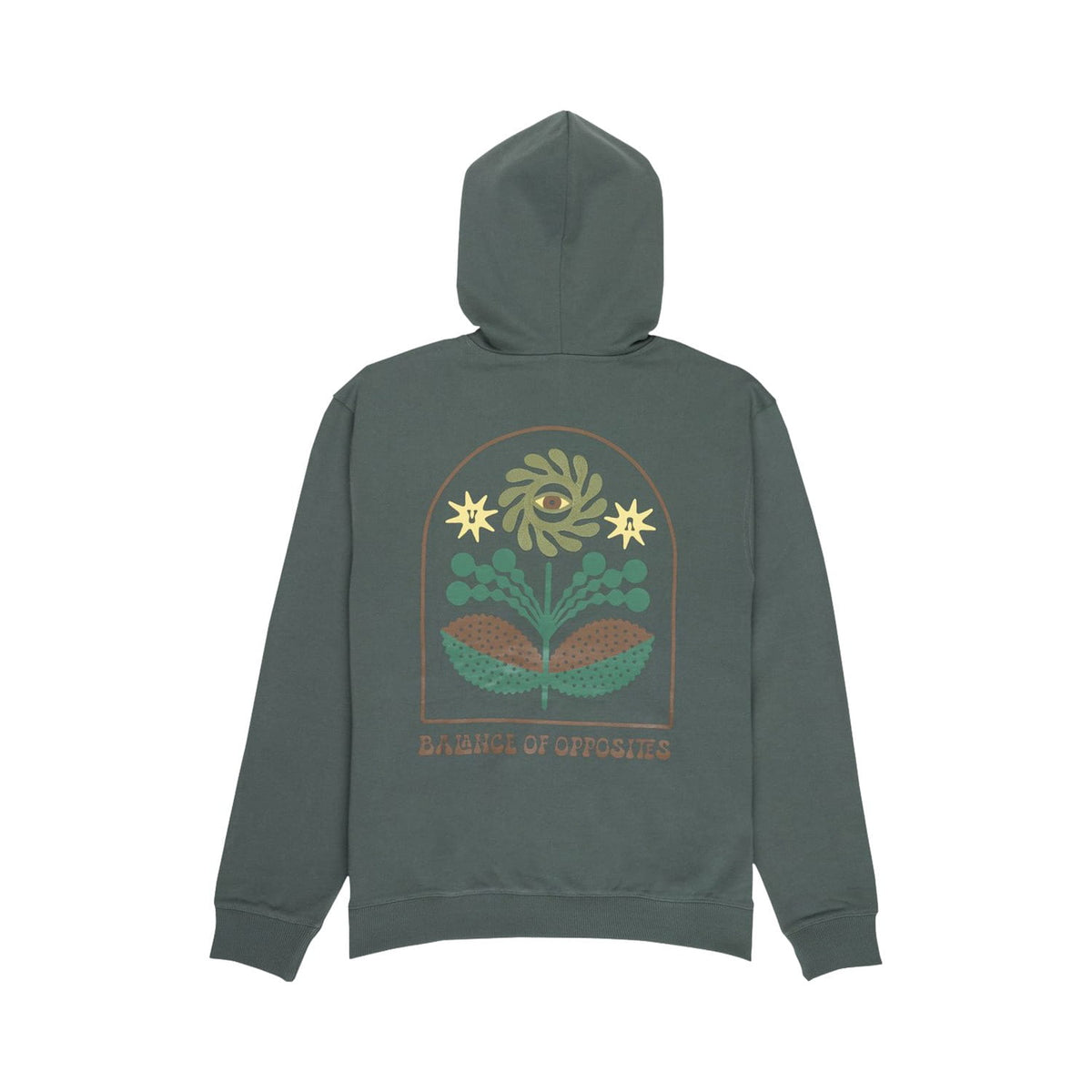 RVCA Iris Hoodie Balsam Green  - EVYSF00170-GNY0