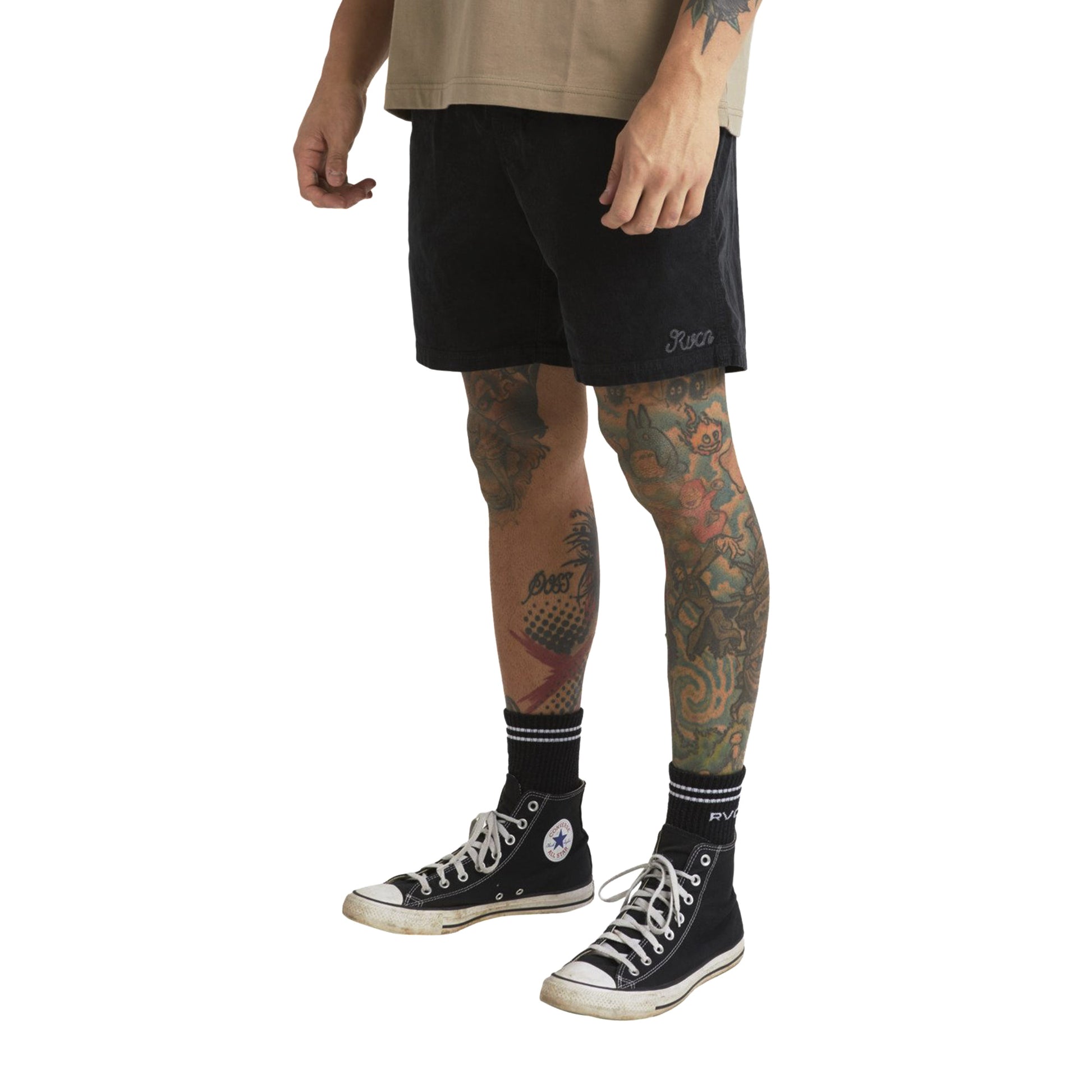 RVCA Escape Elastic Cord II Short Black  - EVYWS03000-BLK