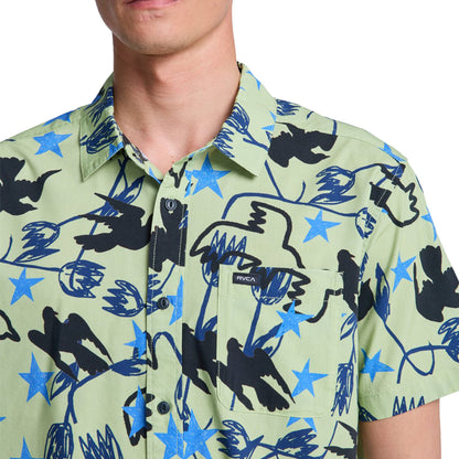 RVCA Antonia Figueiredo Dive In SS Shirt Beechnut  - EVYWT03003-GEJ0