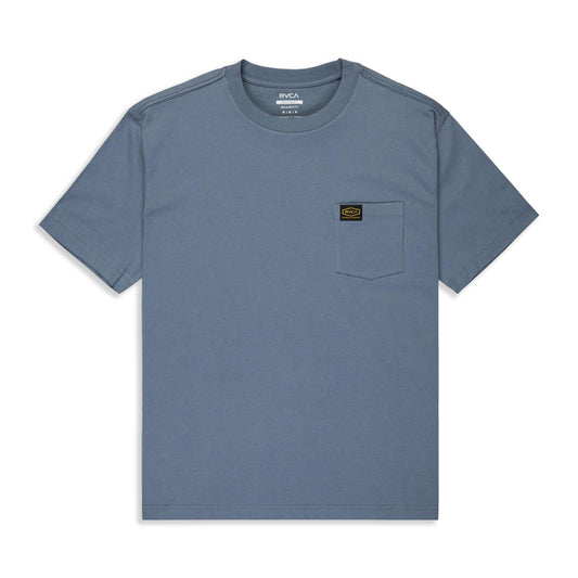 RVCA Americana Pocket T-Shirt Vintage Navy  - EVYZT00127-BND0