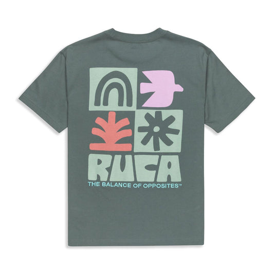 RVCA Mosaic T-Shirt Balsam Green  - EVYZT00242-GNY0