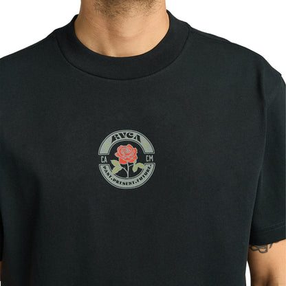 RVCA Roses Poster T-Shirt Black  - EVYZT00281-BLK