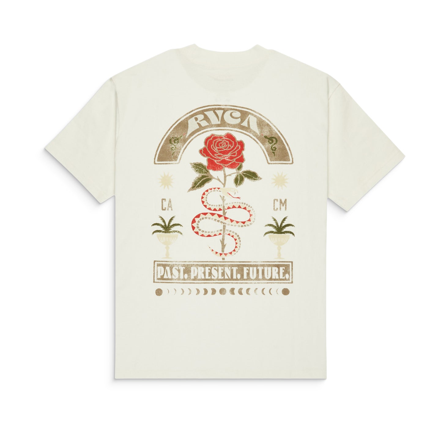 RVCA Roses Poster T-Shirt Salt  - EVYZT00281-WZA0