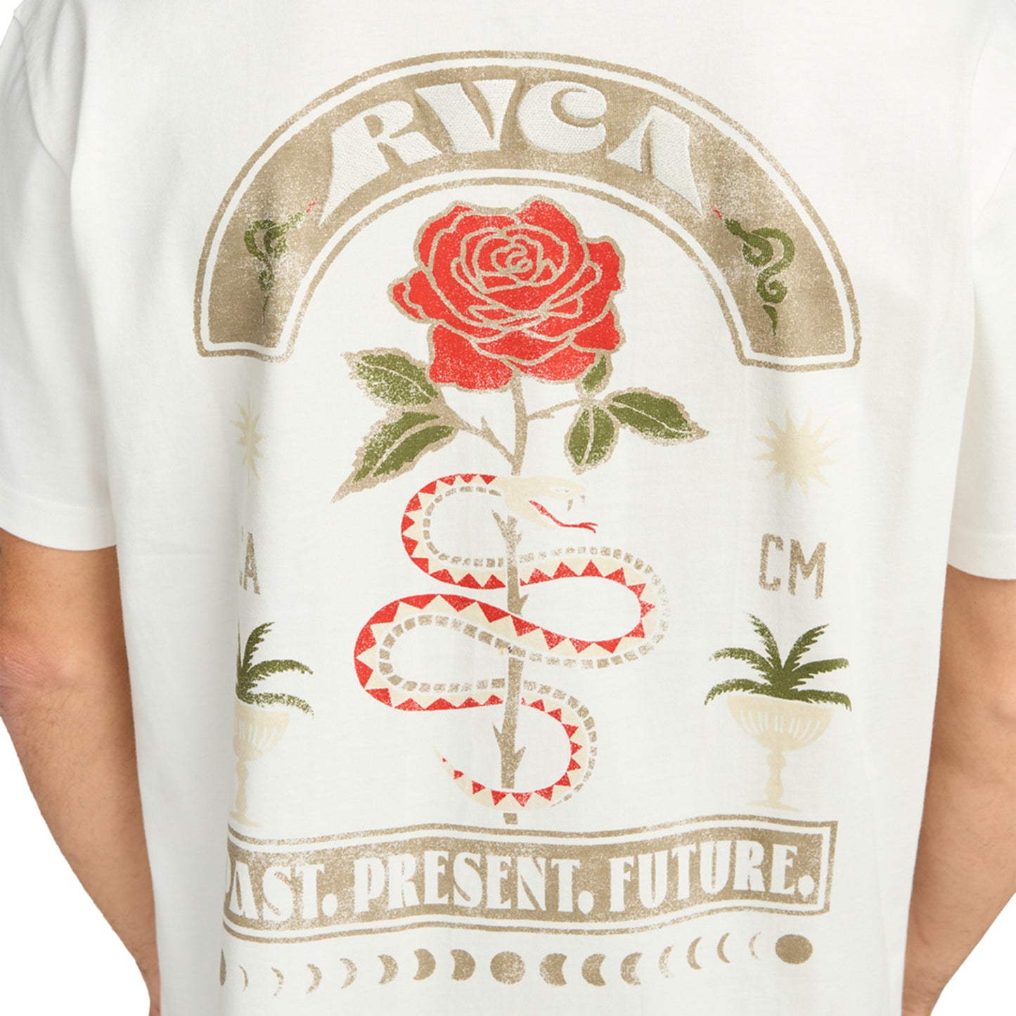RVCA Roses Poster T-Shirt Salt  - EVYZT00281-WZA0