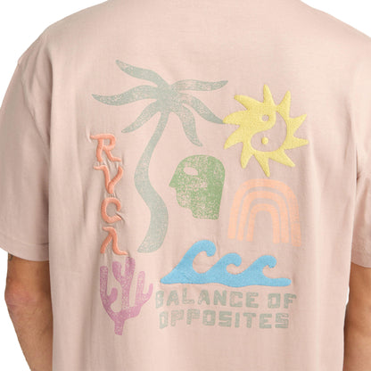 RVCA Deep Think T-Shirt Pale Mauve  - EVYZT00288-PAL