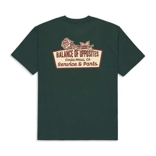 RVCA Rose Sign T-Shirt Hunter Green  - EVYZT00295-DGN