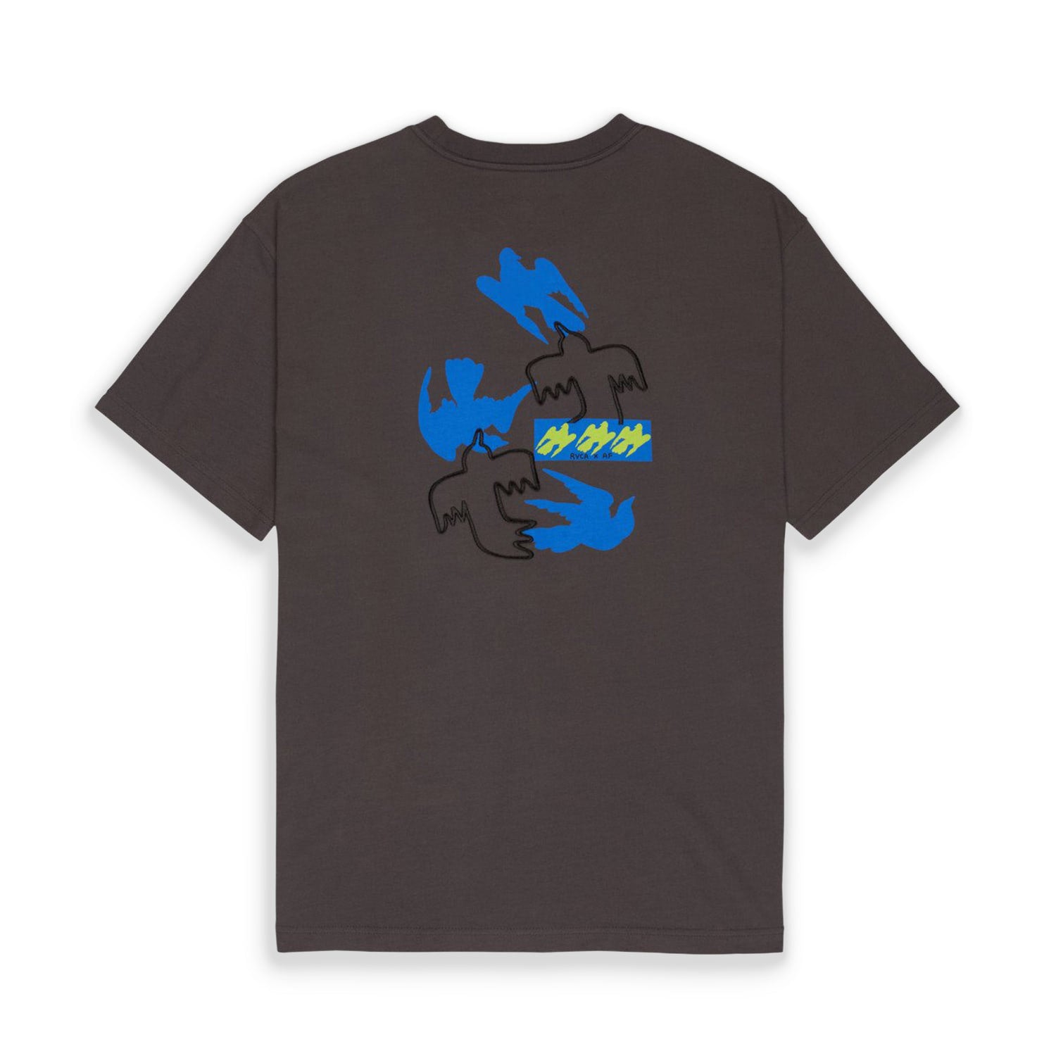 RVCA Antonia Figueiredo Birds T-Shirt Garage Blue  - EVYZT00311-KSD0