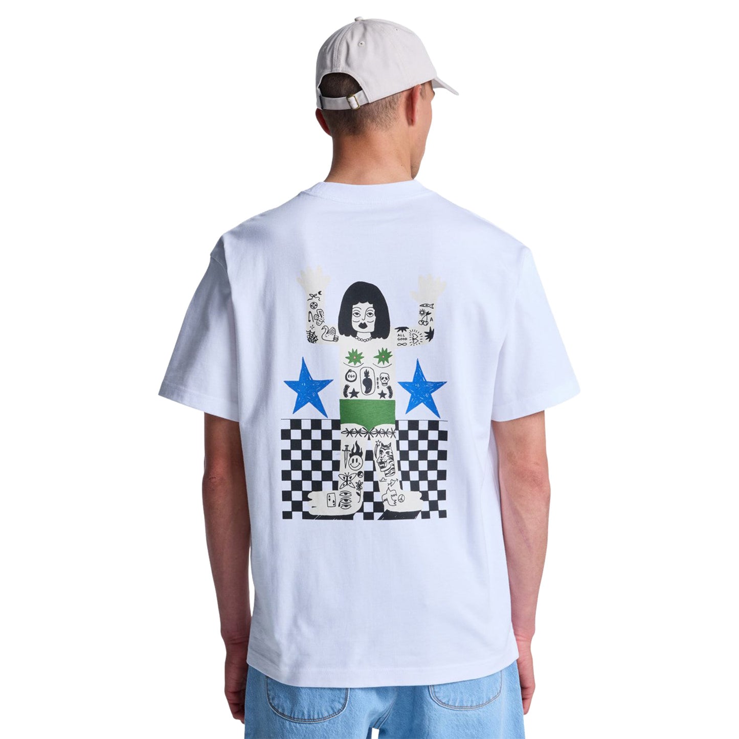 RVCA Antonia Figueiredo Bonhomme T-Shirt White  - EVYZT00314-WHT