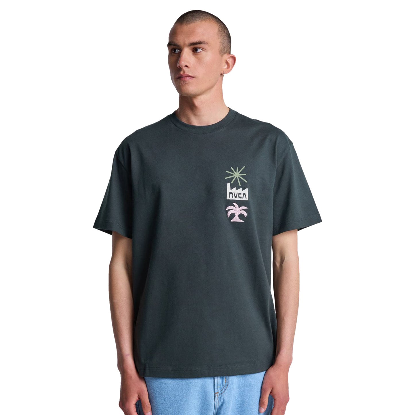 RVCA Mirage T-Shirt Pirate Black  - EVYZT00338-PTK