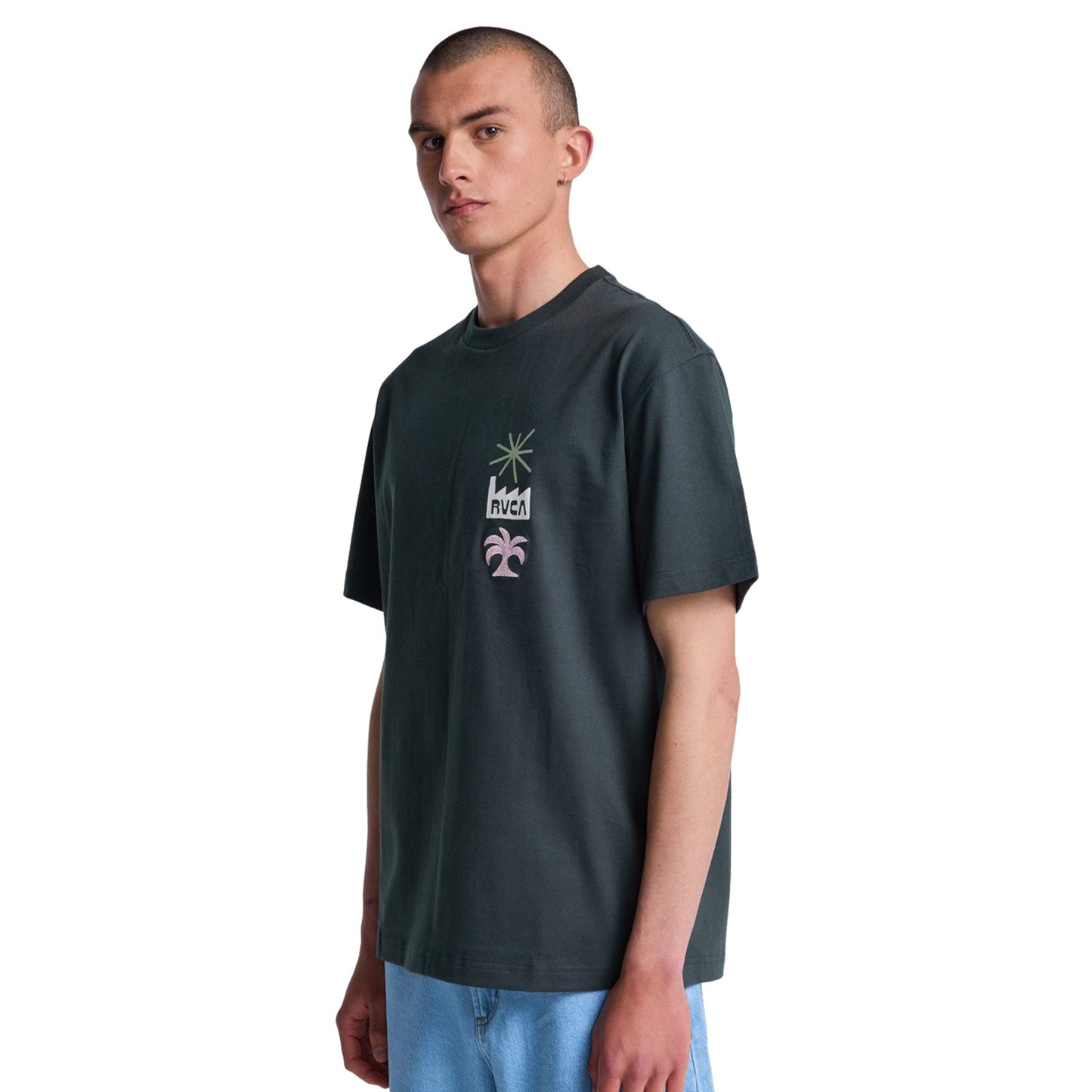 RVCA Mirage T-Shirt Pirate Black  - EVYZT00338-PTK