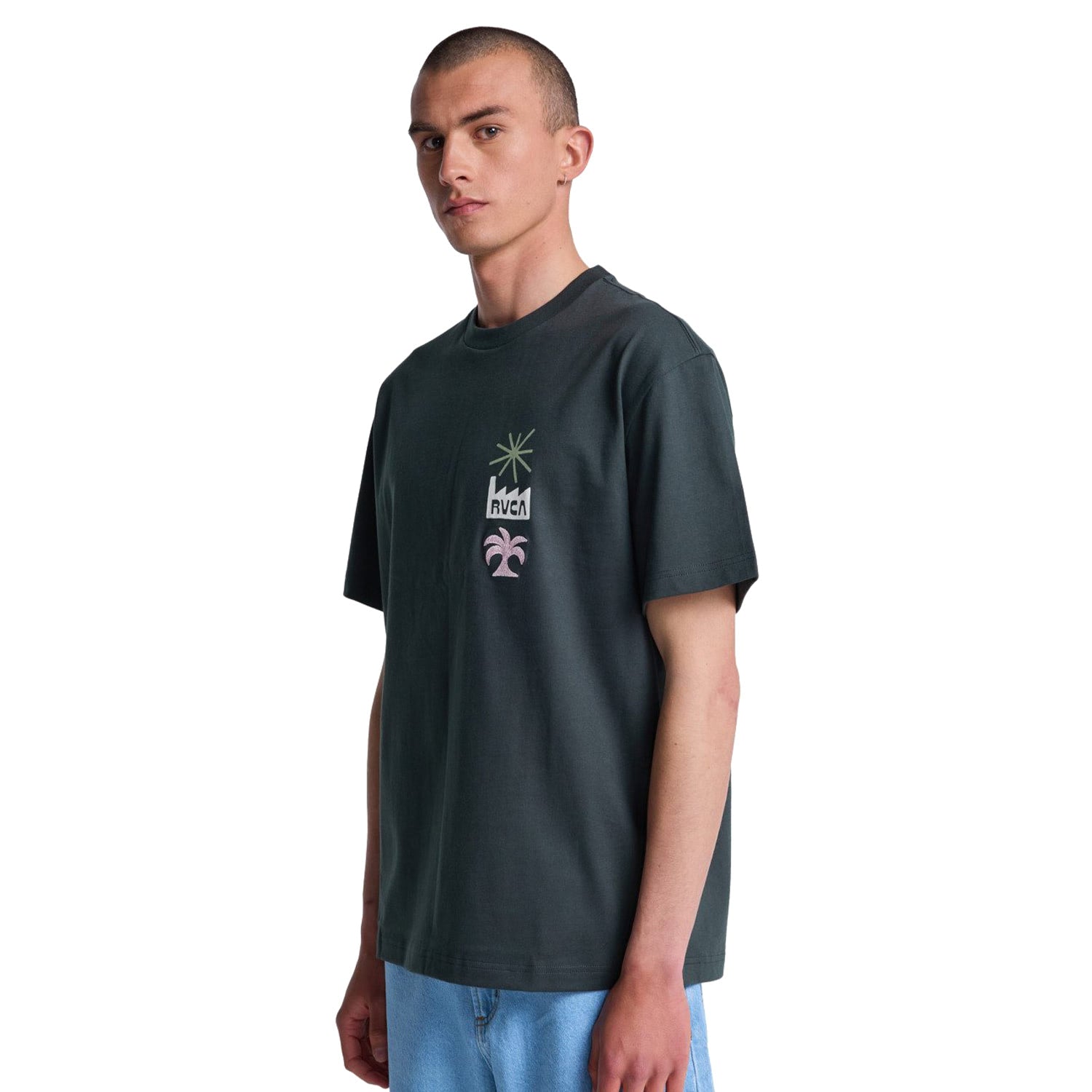 RVCA Mirage T-Shirt Pirate Black  - EVYZT00338-PTK
