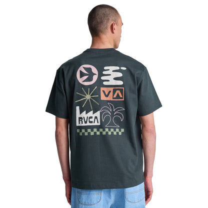 RVCA Mirage T-Shirt Pirate Black  - EVYZT00338-PTK