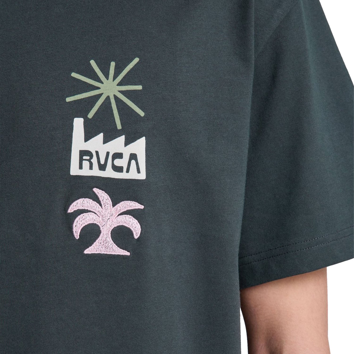 RVCA Mirage T-Shirt Pirate Black  - EVYZT00338-PTK