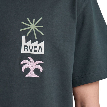 RVCA Mirage T-Shirt Pirate Black  - EVYZT00338-PTK