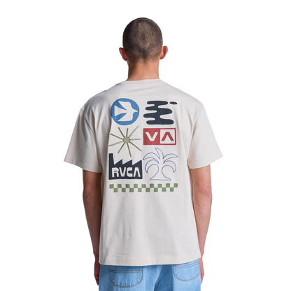 RVCA Mirage T-Shirt Moonbeam  - EVYZT00338-SEZ0