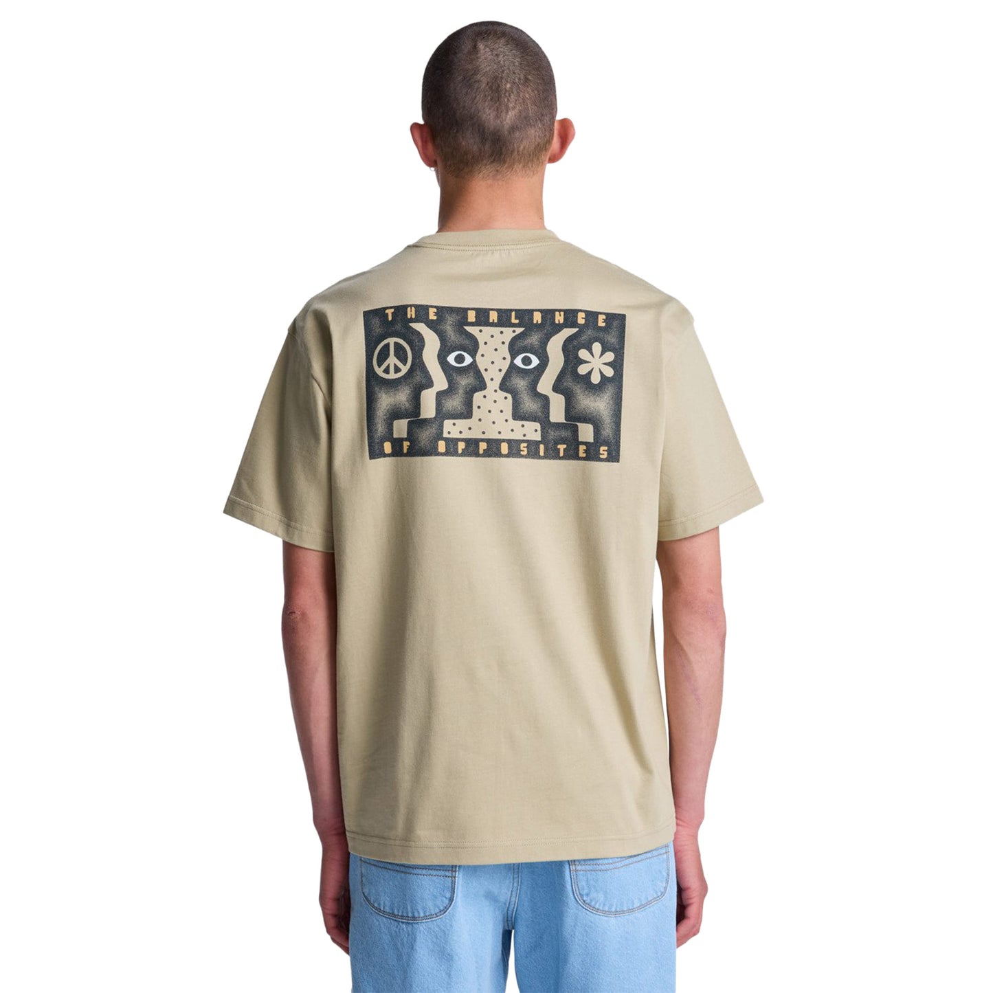 RVCA Face To Face T-Shirt Khaki  - EVYZT00339-KHA