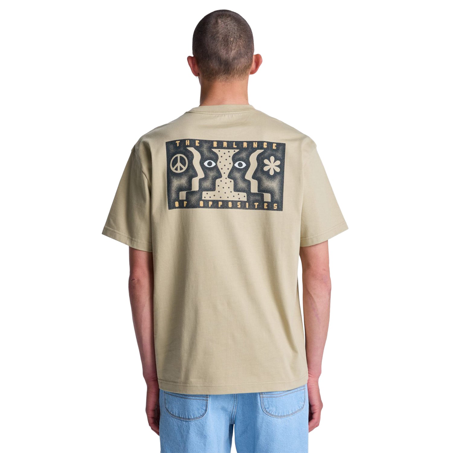 RVCA Face To Face T-Shirt Khaki  - EVYZT00339-KHA