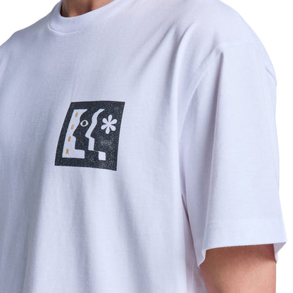 RVCA Face To Face T-Shirt White  - EVYZT00339-WHT