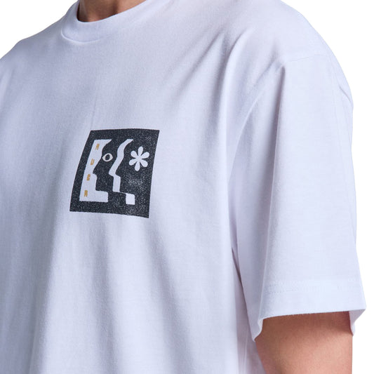 RVCA Face To Face T-Shirt White  - EVYZT00339-WHT