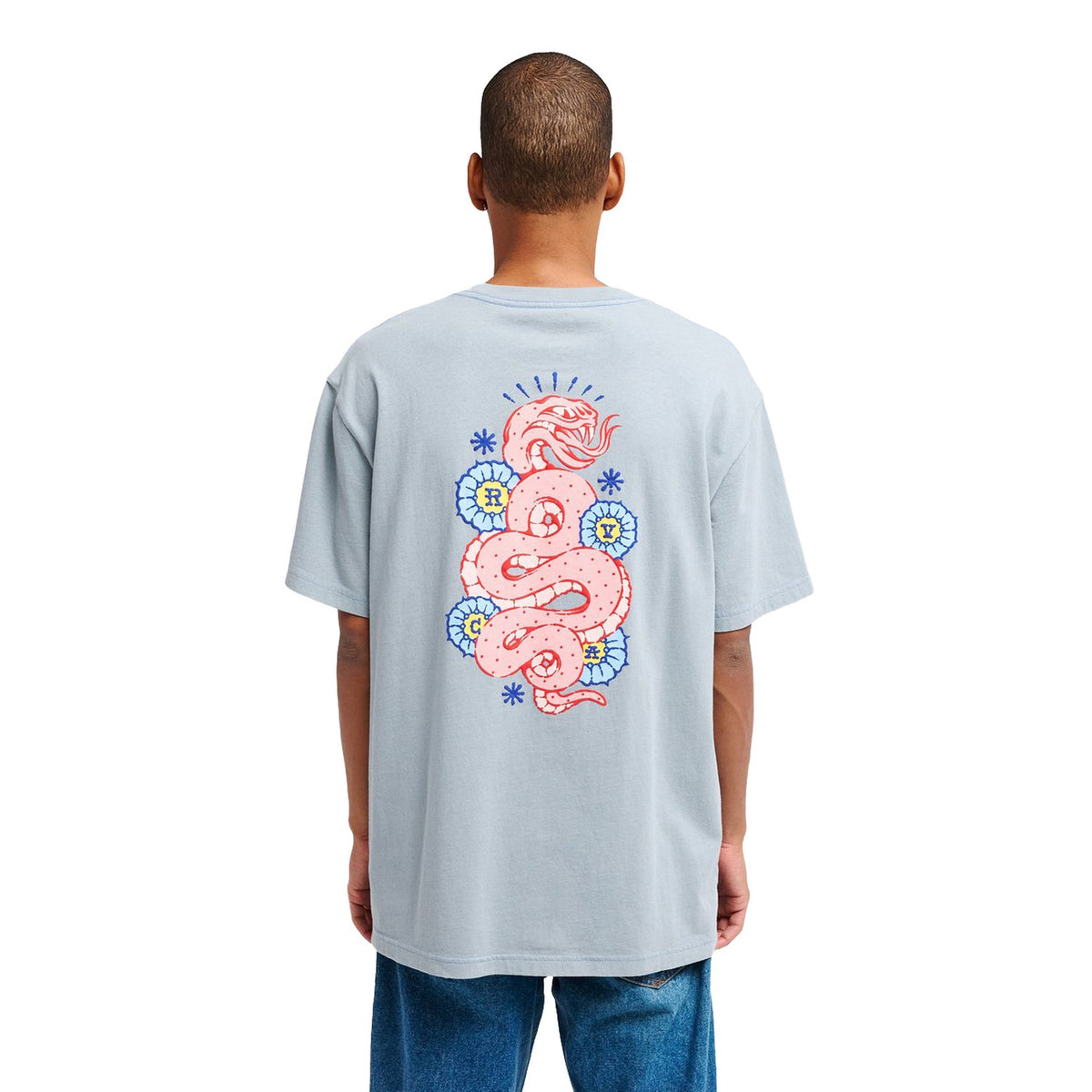 RVCA Dalas Snake Tee Monument  - EVYZT00372-MON