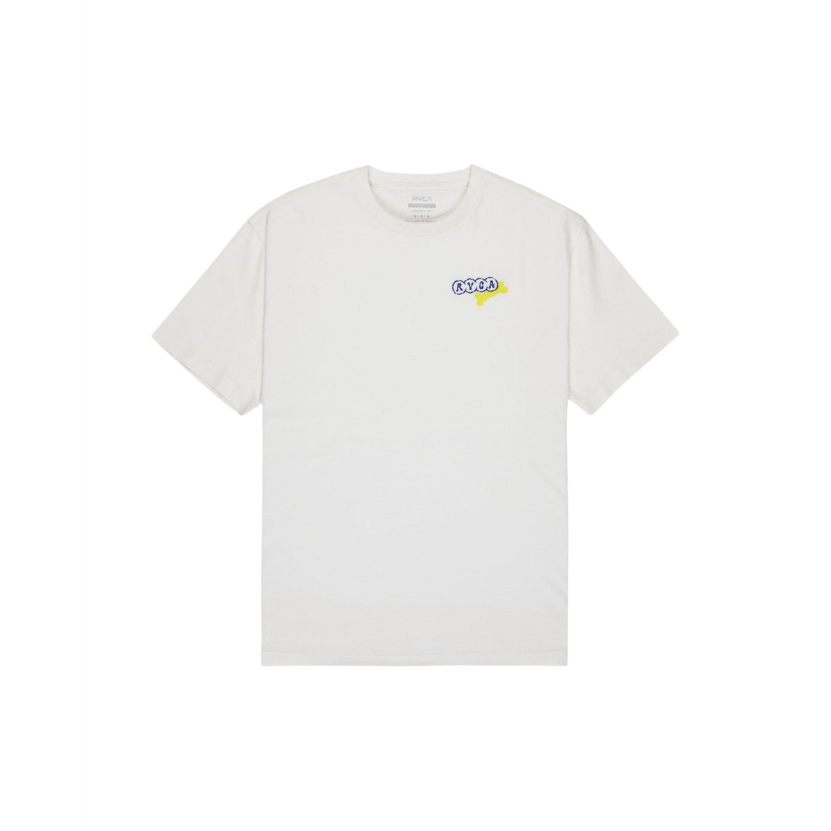 RVCA Dalas Tiger Palm Tee Antique White  - EVYZT00377-ANW