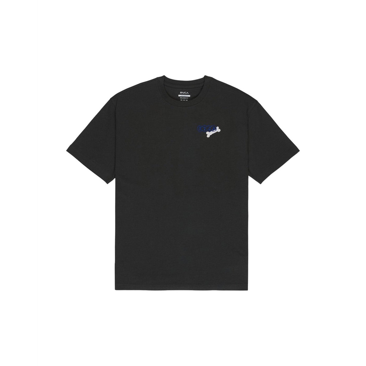 RVCA Dalas Tiger Palm Tee Pirate Black  - EVYZT00377-PTK