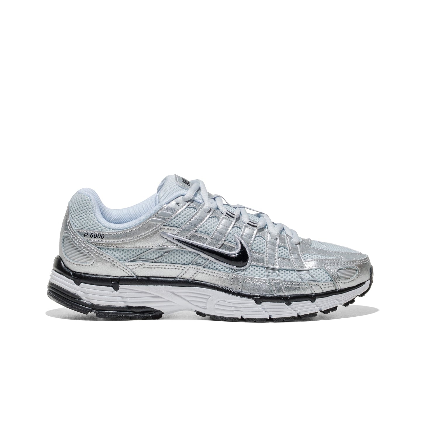 Nike Wmns Nike P-6000 White/Black-Metallic Silver  - FD9876-101