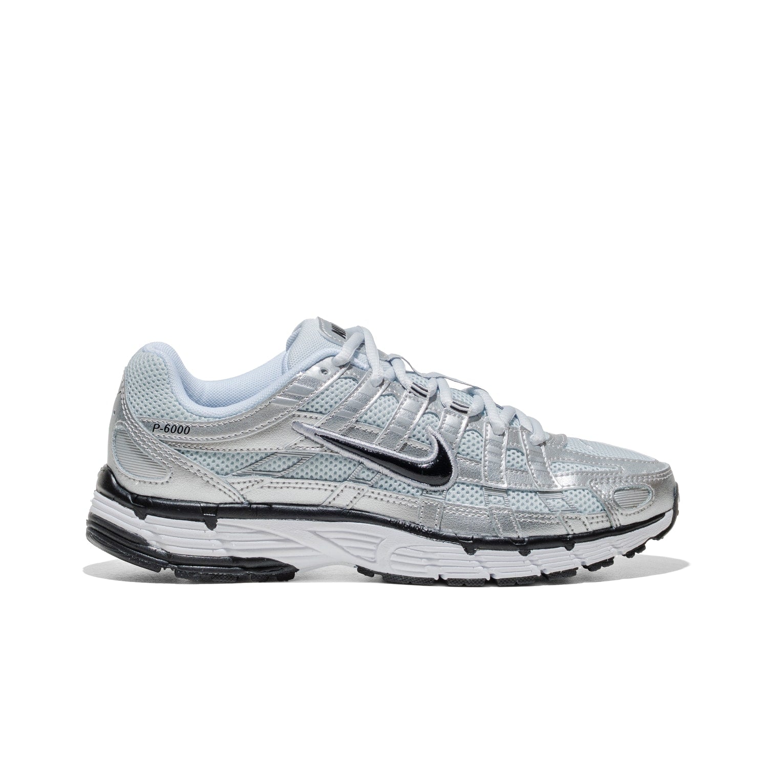 Nike Wmns Nike P-6000 White/Black-Metallic Silver  - FD9876-101