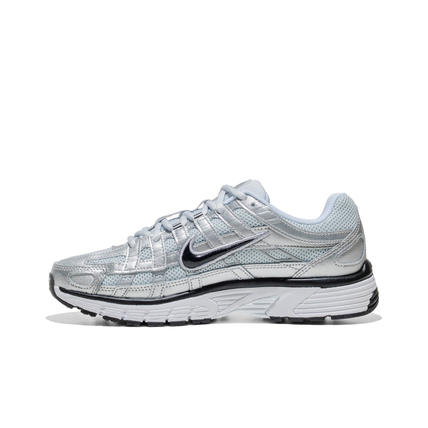Nike Wmns Nike P-6000 White/Black-Metallic Silver  - FD9876-101