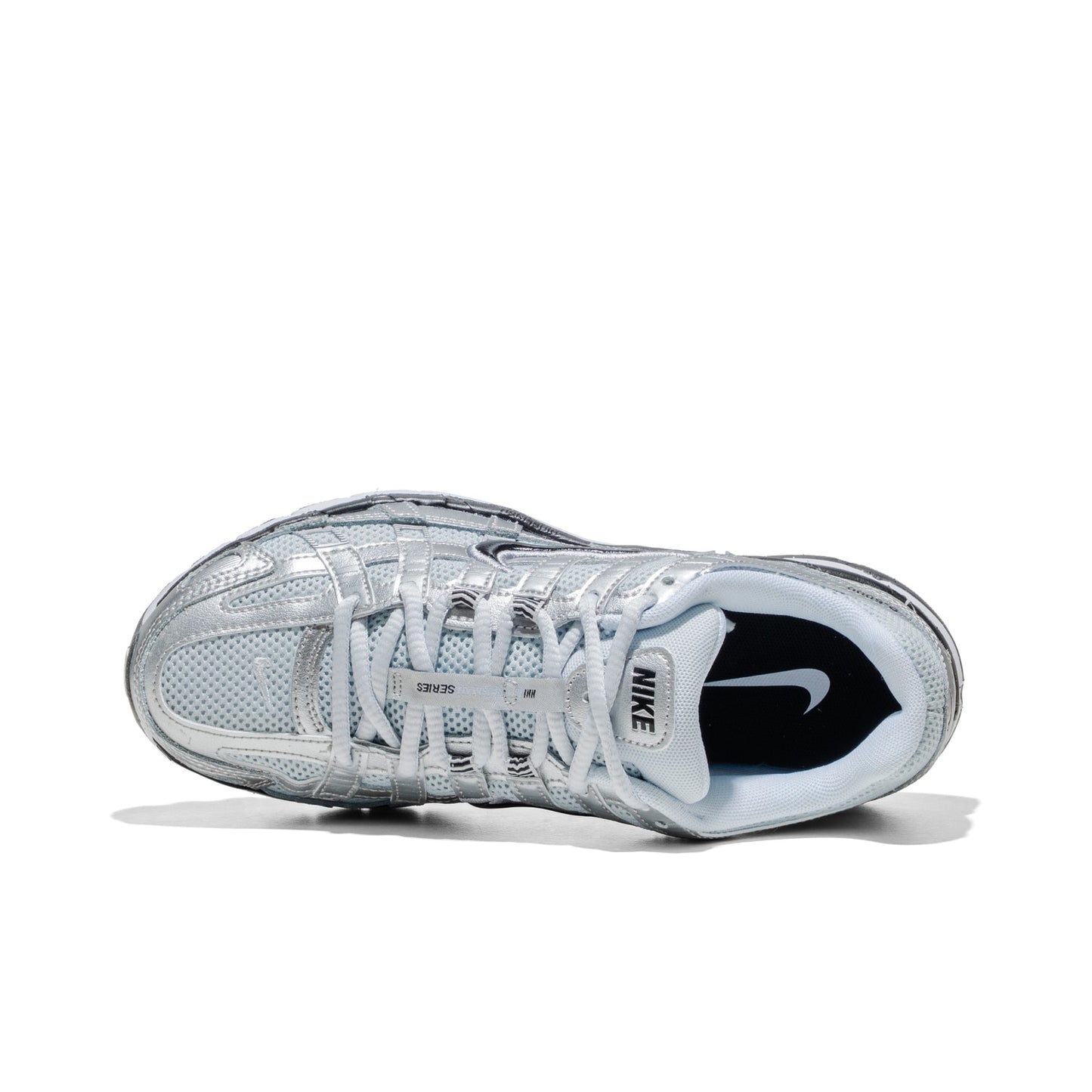 Nike Wmns Nike P-6000 White/Black-Metallic Silver  - FD9876-101