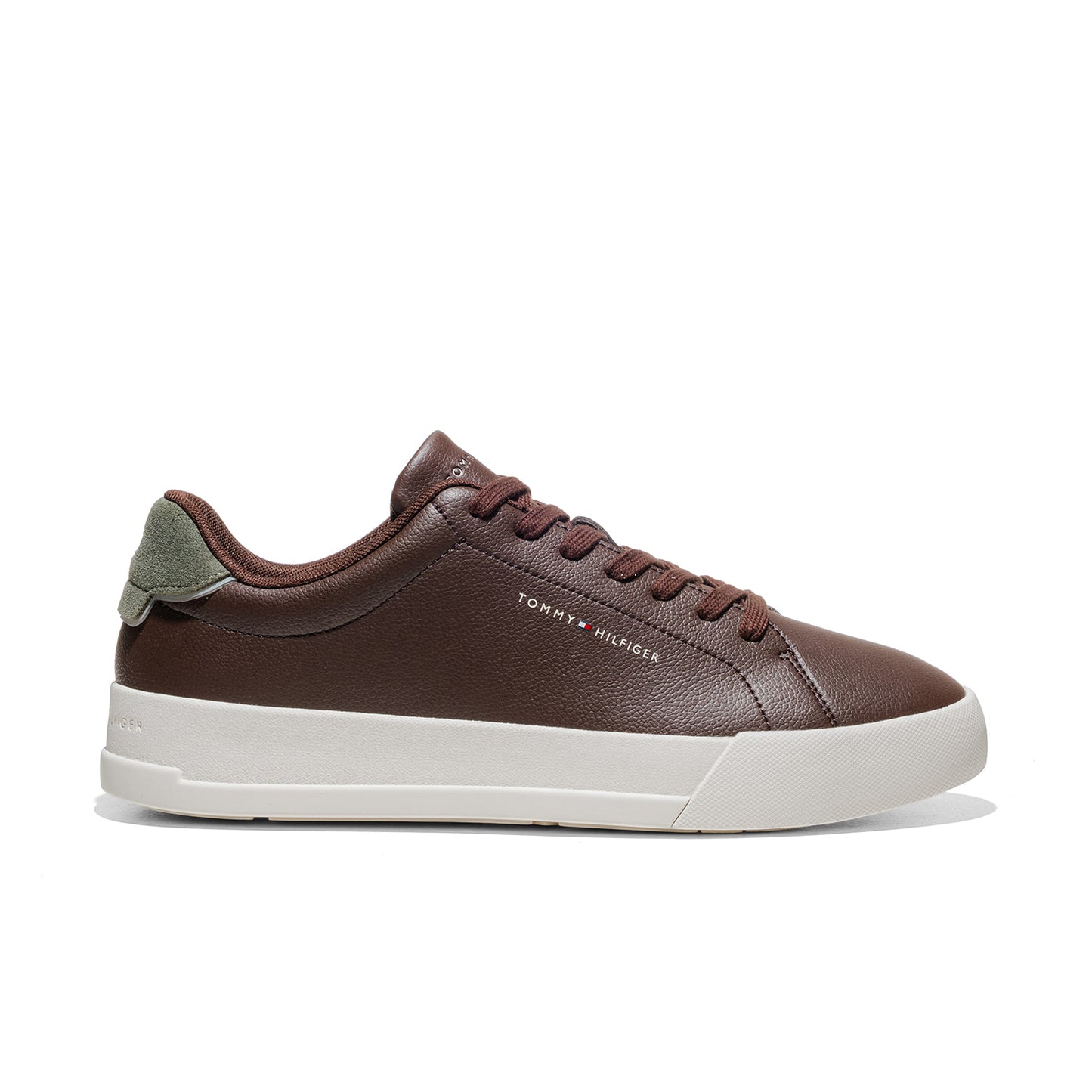 Tommy Hilfiger Court Leather Detail Essential Cocoa/Olive  - FM0FM053670HH