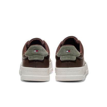 Tommy Hilfiger Court Leather Detail Essential Cocoa/Olive  - FM0FM053670HH